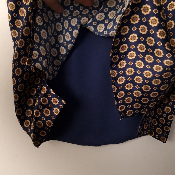 L'AGENCE Gabriella Tank Camisole Spaghetti Silk Medieval Blue Bisque XS - Picture 11 of 13